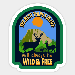 Best Are Wild & Free Sticker